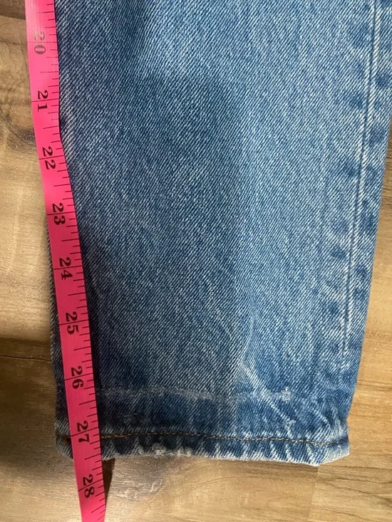 100% Cotton Levi's Women's 501 S Skinny Jeans - Medium Blue Faded Denim - Picture 6 of 14